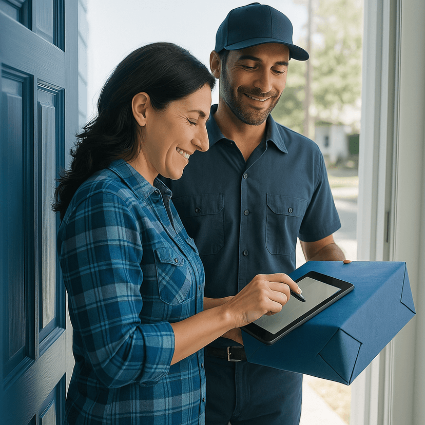 Buscamos na sua casa ou empresa
